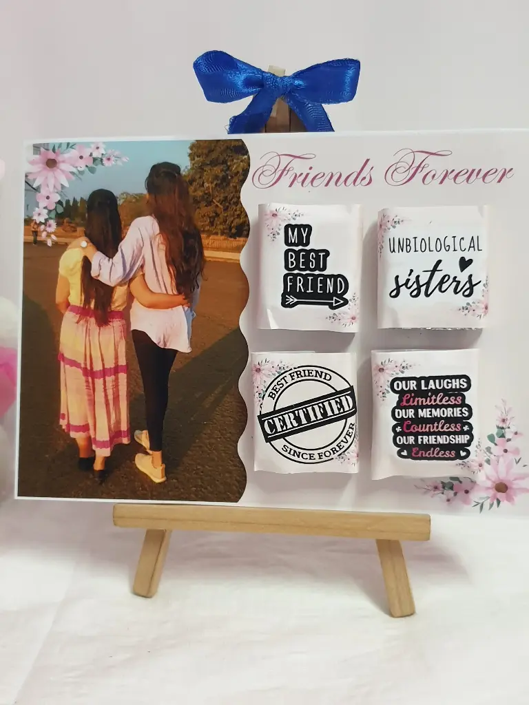 Forever ChocoTies: Friendship Customized Chocolate Frame