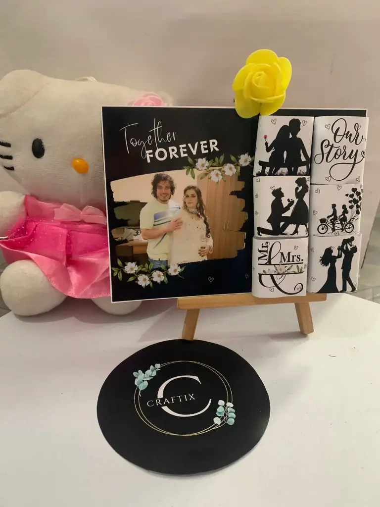 Sweet Anniversary Memories: Anniversary Customized Chocolate Frame