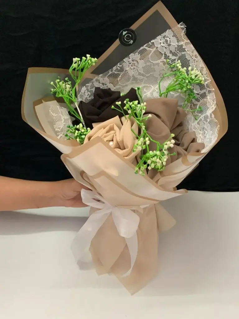 Wrapped in Warmth: Scarf Bouquet